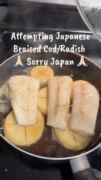 Attempting Japanese Braised Cod/Daikon #cooking #japanesefood #food