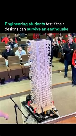@evolving._.ai on Instagram: "Participants design earthquake-resistant buildings and test them against simulated seismic forces to determine which structures can truly endure. The goal is to drive innovation in earthquake-proof design, where every tremor becomes a lesson in resilience and precision. The model shown here is tested on an RTDG shake table, a device that replicates real earthquake movements. Widely used in civil engineering labs, these tables help students and professionals evaluate