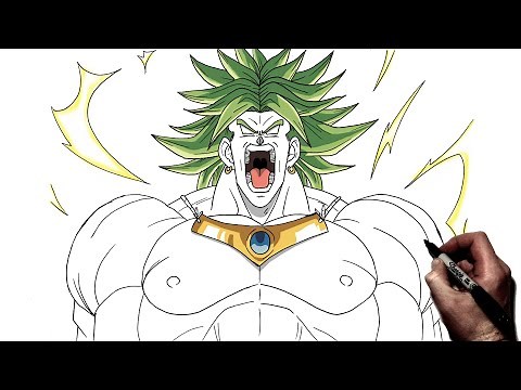 How To Draw Broly (Classic) | Step By Step | Dragonball