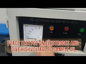 TRANSFORMER OIL DIELECTRIC STRENGTH TESTING