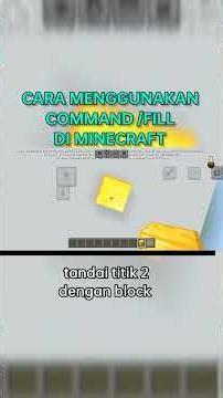 Cara menggunakan command /fill di Minecraft #minecraft #commandblock #mcpe #mcpetutorial