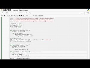 Example Wine quality classification using KNN jupyter notebook