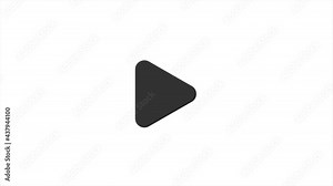 Modern button with play button animation for web background design. Sound symbol. Stock Video