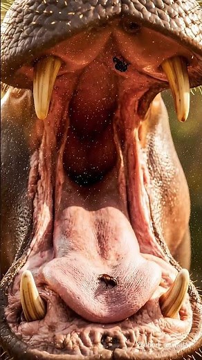 Surreal Wildlife Moment in 8K | A Bird Pulls a Bug from a Hippo’s Mouth — Unreal Realism Documentary