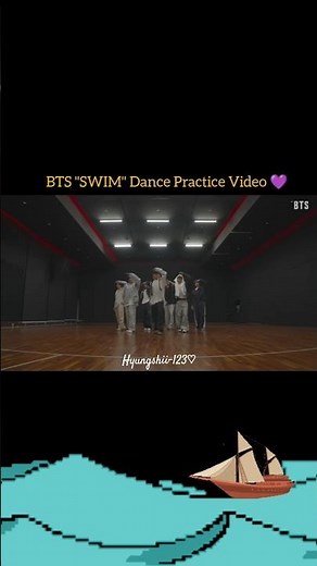 BTS "SWIM" Dance Practice Video 🌊💜 #btsswim #bts #youtubeshorts #shortvideo #bangtanboysbts