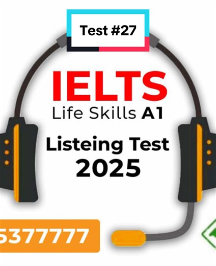 IELTS Life Skills A1 Test #27🎙️✨ Planning to take the IELTS Life Skills A1 test? 📝 Watch this sample test to see how the exam works and learn useful tips to pass! 🎯 Don’t forget to like, share, and follow for more IELTS practice! 🔥 📌 Topics covered: Everyday conversation, personal details, daily routines. #IELTSLifeSkills #A1IELTS #IELTSTips #EnglishForBeginners #SpeakingTest #IELTSPractice #LearnEnglish #IELTSEthiopia #IELTS2025 #EnglishTest #britishcouncil