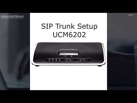 Grandstream UCM6202 SIP VoIP Trunk Setup