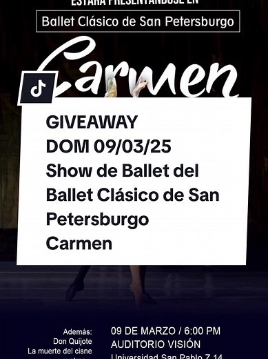 Carmen: Ballet Clásico de San Petersburgo en Guatemala