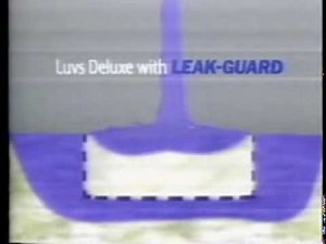 Luvs Deluxe diapers for boys & girls: baby Adam & Eve (1988)