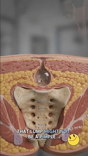 Why Do Pilonidal Cysts Keep Coming Back? 😳What Happens Inside a Pilonidal Cyst? 🧬 #facts #humanbody