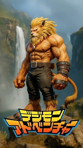 【Digimon】Real-Life：LoaderLiomon Appears! Leomon’s Epic Golden Evolution! #anime#digimon