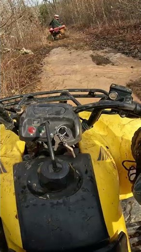 Mud Hole Splash on a Forest Trail!