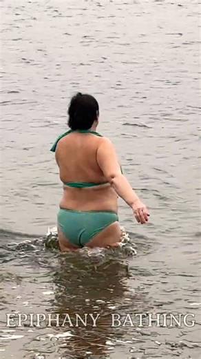SWIMMING WINTER 2025| Epiphany bathing | BATHING IN ICE WATER #81 #bathing #baptism