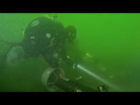 Discovery of two cube-shaped objects, a sunken cargo find