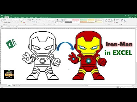 What Happens When You Try to Draw MARVEL Pixel Art in EXCEL ?