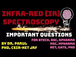 Important tricks and questions on IR SPECTROSCOPY l PRACTICE Questions I CSIR-NET I MSc l AKTU BTech