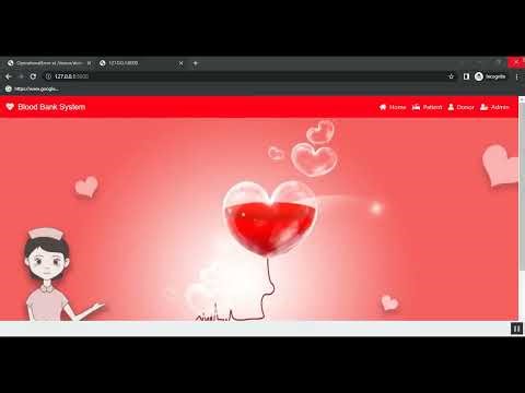 Blood Bank Management System in Python Django