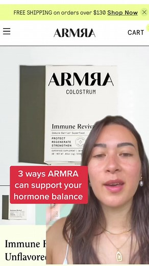 ARMRA Colostrum helps support healthy hormone balance as a native source of essential amino acids, regenerative peptides, adaptogenic compounds, and targeted growth factors @tryarma #armrapartner