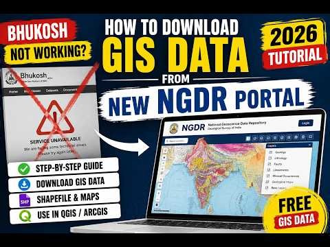 Bhukosh Not Working? Download Geological GIS Data from the New NGDR Portal