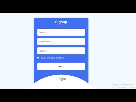 How to Create Login Form with in 16 minute HTML & CSS project
