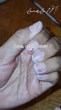 time for a little quick & easy manicure 💅🏽🤗#quickandeasy #manicure #shortnails