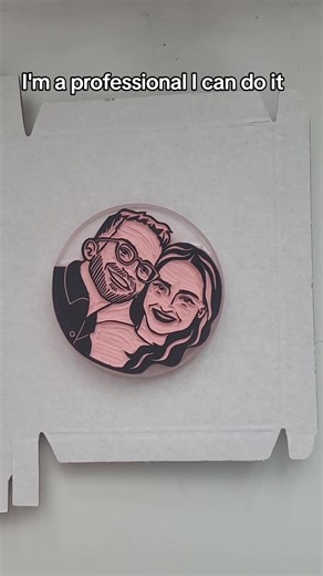 Custom Rubber Portrait Stamp for Personalized Wedding Stationery