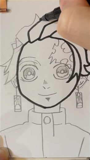 Anime Character Tutorial #asmr #drawing #art #anime #colouring #drawing #cute #artist #fortnite