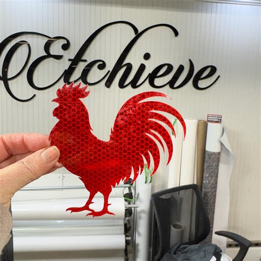 Gift for Farmer Rooster Decal Mailbox Stickers Red Reflective Decals Easter Gift - Etsy