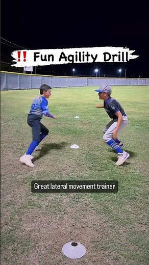 Fun Footwork Agility Baseball Drill 🥳