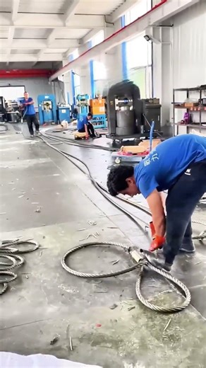 Coiling process of steel wire rope