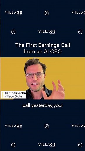 The First Earnings Call from an AI CEO