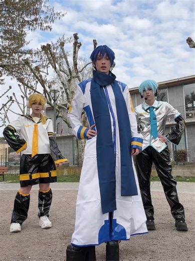 New Vocaloid cosplay! #kaito : @~ashucos~ #mikuo : @tillcos #len : @Lex #vocaloid #pjsk