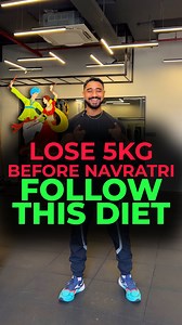 Navratri 💃🕺 is just a month away, and I’ve got the ultimate weight loss diet that helped my client shed 30 kg! Don’t miss out—save and share this video to get started! , 7:00 am Kickstart your day with a refreshing glass of warm lemon water on an empty stomach. 🍋💧 8:00 am Boost your energy with a cup of black coffee before your workout session. ☕️💪 11:00 am Recharge your body post-workout with mix fruits plate ! You can use apple 🍎, watermelon 🍉, papaya , kiwi 🥝, and orange 🍊 2:00 pm lu