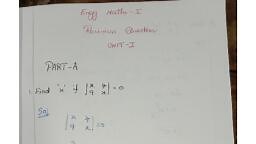 UNIT-I important question & answers.pdf - Engineering Mathematics-I - Notes - Teachmint