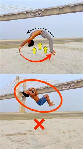 Roundoff Back HendSpring Tutorial Step Don ✅ #shortvideo #youtubeshorts 😍