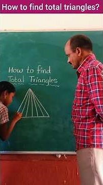 How to find total triangles?#triangle#maths #easylearning #mathstricks#education #innovativelearning