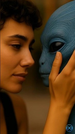 Human Falls in Love with Alien 💙 | Sci-Fi Romance at Burj Khalifa 🌌 #Shorts #burajkhalifa #👽