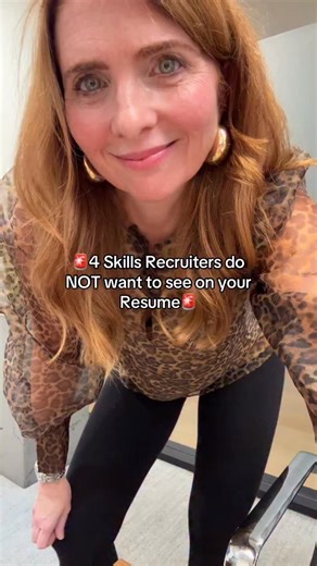 Anna Papalia on Instagram: "🚨4 Skills Recruiters do NOT want to see on your Resume🚨 ❌ 1- Take off “Conversational in Spanish” or any language that you’re not fluent in for that matter. No one is hiring you because you are a beginner in Portuguese. NO. ONE. ❌ 2- Soft skills like; “good communicator” or “problem solver” do not need to be on your resume. That’s what the job interview is for. In the interview you SHOW your soft skills you don’t put them on a resume. ❌ 3- Take Microsoft Word and Ou