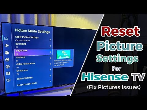 How to Reset Picture Settings on Hisense Smart TV | Fix Picture Quality Issues