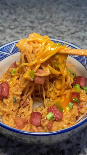 Day 1 Spicy Cheesy Ramen Challenge with Egg and Cheese