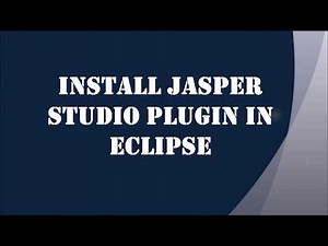 Jasper part 1-Install Jasper Studio Plugin in Eclipse