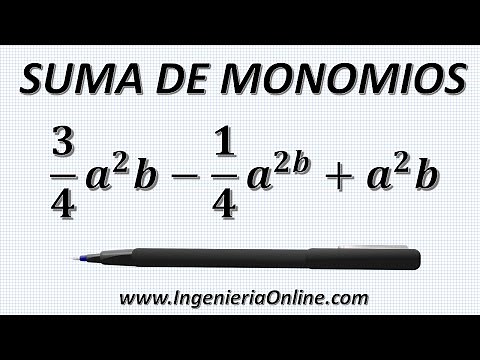 Suma de monomios ejemplo paso a paso