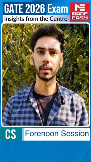 Was the paper really tough? 🤔 Here’s the real truth. A real GATE 2026 CS Shift-1 review straight from the Noida exam centre 🚀 The paper was moderate, highly conceptual, with clear weightage on MS and Algorithms. If you’re targeting GATE 2026 or 2027, this reel gives you the actual exam trend—not guesses. 💯 #gate2026 #gatecse #gatereview #gateaspirants #madeeasy | MADE EASY