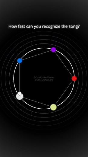 CodeCraftedPhysics | Have you heard this melody before? 😅 . . . #melody #programming #asmr #satisfying #game #guess #song #movie #series #oddlysatisfying | Instagram