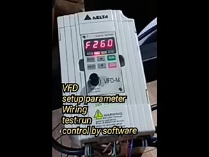 delta vfd setup and wiring