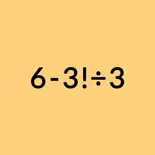 6-3!÷3 Solve This Factorial Problem #mathproblem #mathchallenge