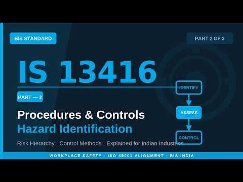 IS 13416 Part 2: Hazard Identification & Risk Control Methods for Indian Workplaces