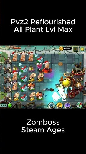 Pvz2 Reflourished Zomboss Steam Ages #pvz2 #pvz2gameplay #pvz2reflourished #plantsvszombies2