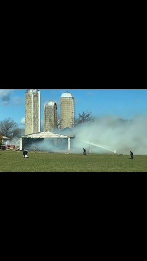 76K views · 676 reactions | Video from the 2 alarm barn fire today on Peters Rd in Upper Leacock Township showing the strength and effects of the wind driving fire conditions. | New Holland Ambulance | Facebook