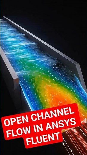 OPEN CHANNEL FLOW | ANSYS FLUENT OPEN CHANNEL FLOW MODELING | FREE SURFACE FLOW